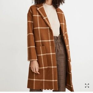 Madewell Windowpane Elmcourt Coat